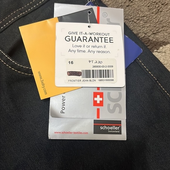 NWT Athleta Frontier jeans Blue Denim Plus size 16 - Picture 5 of 10